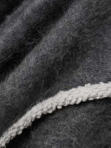 Guest In Residence Grizzly Frankie Bouclé-trimmed Brushed-cashmere Jacket | Thumbnail 4