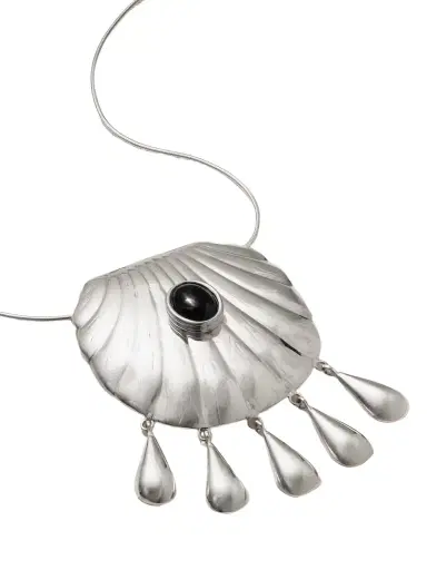 Juju Vera Petra Silver Onyx Necklace | Thumbnail 1