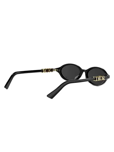 Dior Women's Treasure R1I Logo Oval Sunglasses - Black | Thumbnail 6
