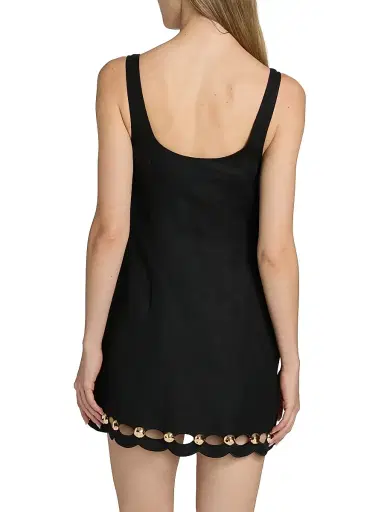 Simkhai Women's Lindley Linen-Blend Sleeveless Midi-Dress - Black - Size Medium | Thumbnail 5 Simkhai Women's Lindley Linen-Blend Sleeveless Midi-Dress - Black - Size Medium | Thumbnail 5
