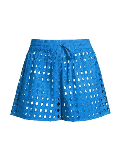 Solid & Striped Women's The Charlie Eyelet Shorts - Cosmic Blue | Thumbnail 1