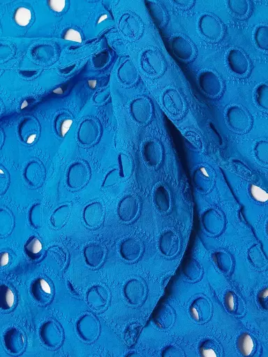 Solid & Striped Women's The Mini Eyelet Cotton Pareo - Cosmic Blue | Thumbnail 6