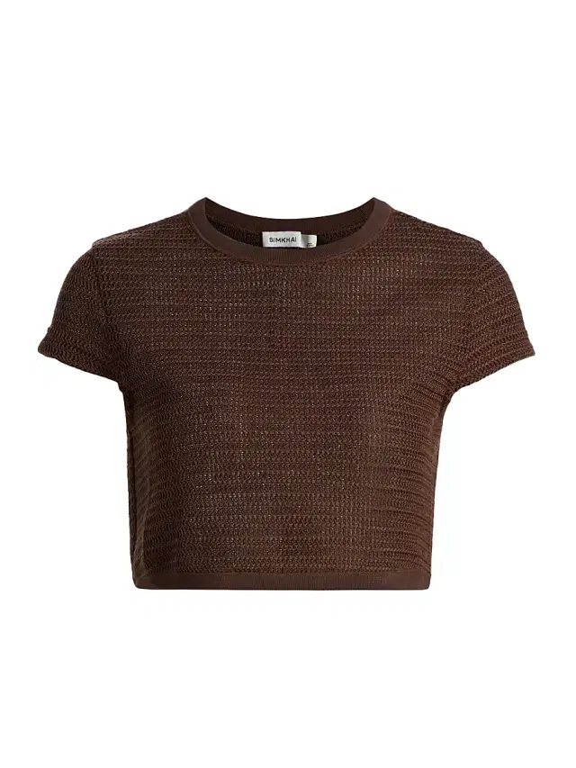 Women's Lidie Knit Cover-Up Top - Chocolate