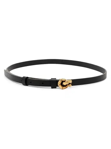 Bottega Veneta Women's Intreccio Knot Leather Belt | Thumbnail 1