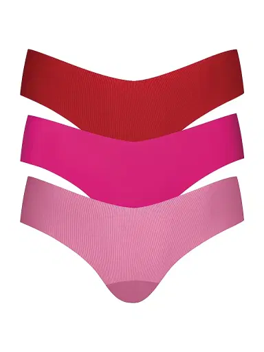 Commando Women's Invisible Rib 3-Pack Thong Briefs | Thumbnail 1