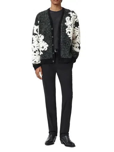 JOHN VARVATOS Men's La Morra Filigree Cardigan | Thumbnail 2 JOHN VARVATOS Men's La Morra Filigree Cardigan | Thumbnail 2