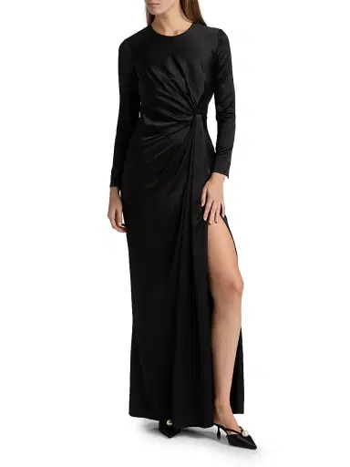 Adam Lippes Women's Salome Draped Silk Charmeuse Gown | Thumbnail 2