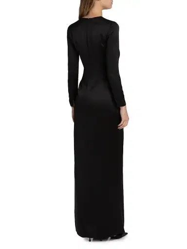 Adam Lippes Women's Salome Draped Silk Charmeuse Gown | Thumbnail 5