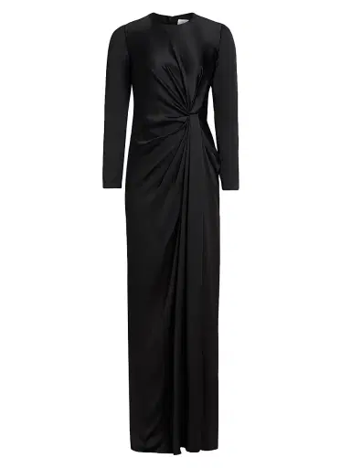 Adam Lippes Women's Salome Draped Silk Charmeuse Gown | Thumbnail 1