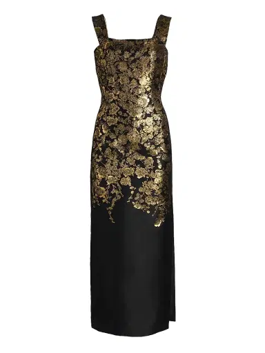Adam Lippes Women's Floral Brocade Shealth Dress | Thumbnail 1