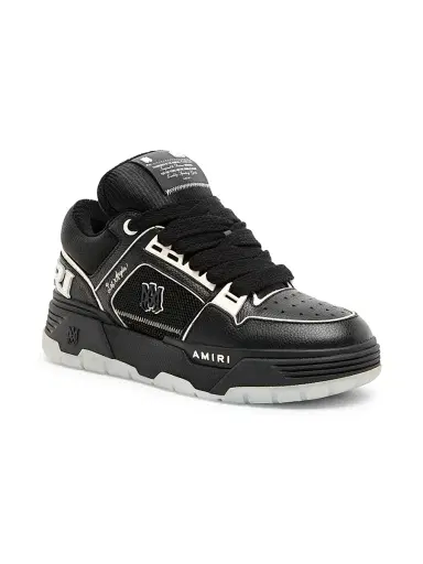 Amiri Men's MA-1 Leather Low-Top Sneakers - Black | Thumbnail 2 Amiri Men's MA-1 Leather Low-Top Sneakers - Black | Thumbnail 2