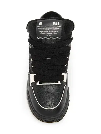 Amiri Men's MA-1 Leather Low-Top Sneakers - Black | Thumbnail 4 Amiri Men's MA-1 Leather Low-Top Sneakers - Black | Thumbnail 4