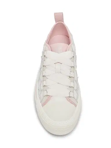AMIRI Women's Metallic Stars Court Leather Platform Low-Top Sneakers - Pink - Size 11 | Thumbnail 4
