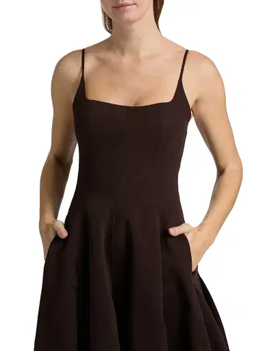 Staud Women's Joy Cotton-Blend Maxi Dress - Earth - Size 10 | Thumbnail 6 Staud Women's Joy Cotton-Blend Maxi Dress - Earth - Size 10 | Thumbnail 6
