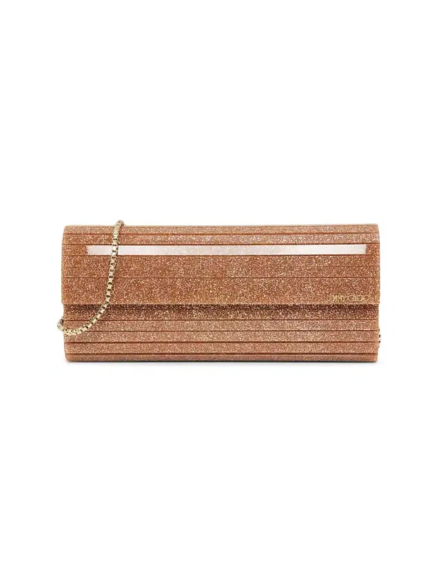 Jimmy Choo Women's Sweetie Glitter Convertible Clutch - Rose