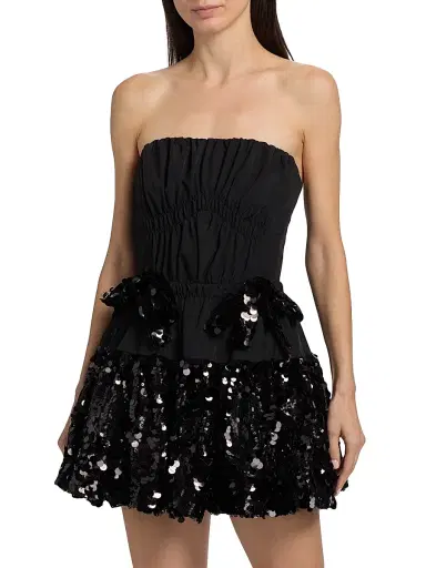 Aknvas Women's Kamilla Sequined Strapless Minidress | Thumbnail 3 Aknvas Women's Kamilla Sequined Strapless Minidress | Thumbnail 3