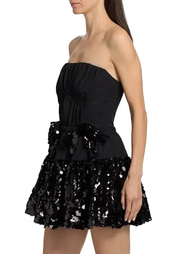 Aknvas Women's Kamilla Sequined Strapless Minidress | Thumbnail 4 Aknvas Women's Kamilla Sequined Strapless Minidress | Thumbnail 4
