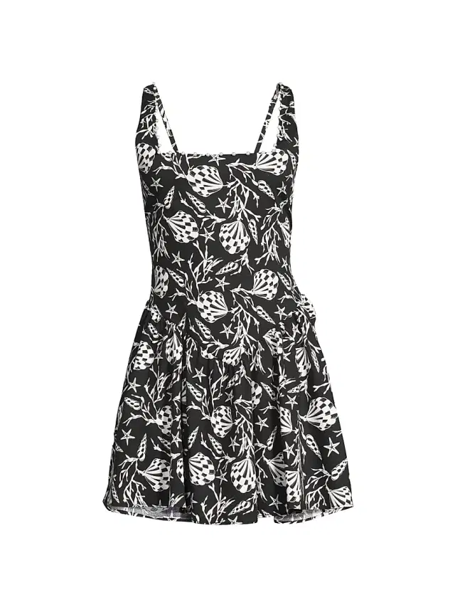 Peixoto Women's Harlow Printed Stretch-Cotton Minidress - Concha Cay
