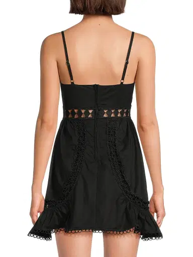 Peixoto Women's Charlotte Cotton Minidress - Black - Size XL | Thumbnail 5