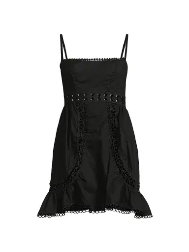 Peixoto Women's Charlotte Cotton Minidress - Black - Size XL | Thumbnail 1