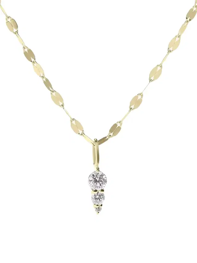 Women's 14K Yellow Gold & 0.18 TCW Diamond Pendant Necklace - Yellow Gold