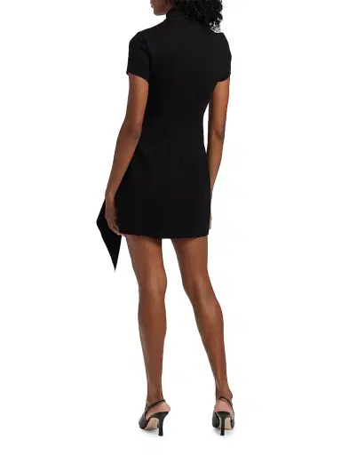 Toccin Women's Janie Mock Turtleneck Minidress - Jet | Thumbnail 5 Toccin Women's Janie Mock Turtleneck Minidress - Jet | Thumbnail 5