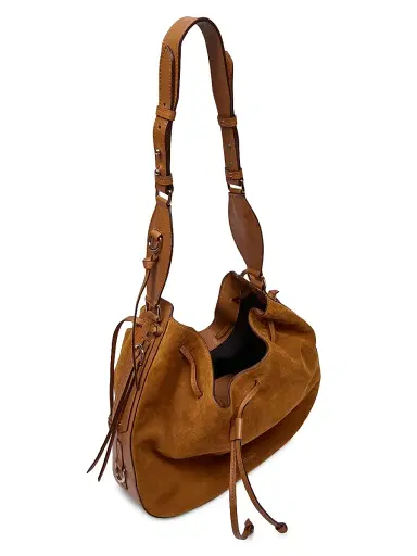 Isabel Marant Women's Bolton Suede Hobo Bag - Cognac | Thumbnail 3