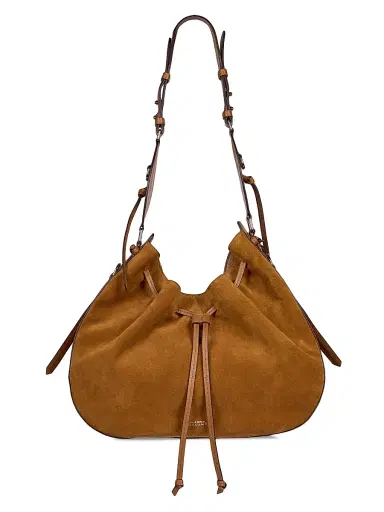 Isabel Marant Women's Bolton Suede Hobo Bag - Cognac | Thumbnail 1