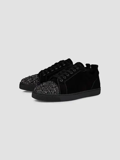 Christian Louboutin Men's Louis Jr P Perla Low-Top Sneakers | Thumbnail 2