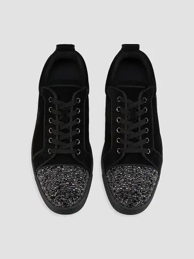 Christian Louboutin Men's Louis Jr P Perla Low-Top Sneakers | Thumbnail 4