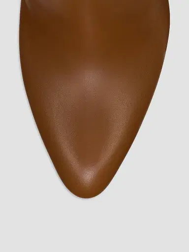 Christian Louboutin Women's Fannylove 120MM Leather Booties - Cuoio - Size 11 | Thumbnail 4
