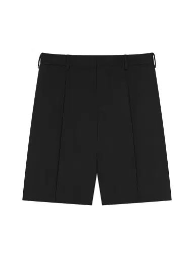 Givenchy Men's Double Pleated Bermuda Shorts in Wool - Black - Size 38 | Thumbnail 1