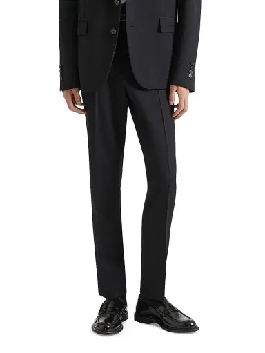 Givenchy Men's Fitted Leg Tailored Trousers in Wool - Black - Size 40 | Thumbnail 2 Givenchy Men's Fitted Leg Tailored Trousers in Wool - Black - Size 40 | Thumbnail 2