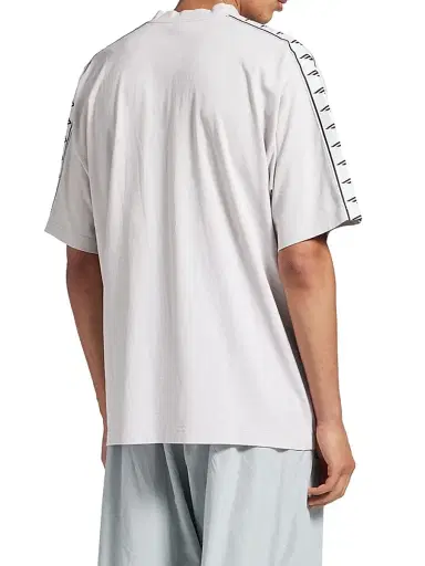 Balenciaga Men's Stripe T-shirt Medium Fit - Dirty White - Size XL | Thumbnail 5