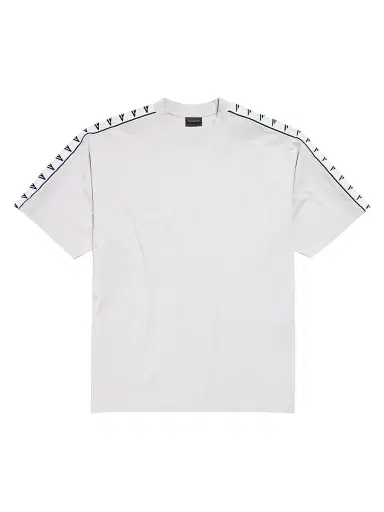 Balenciaga Men's Stripe T-shirt Medium Fit - Dirty White - Size XL | Thumbnail 1