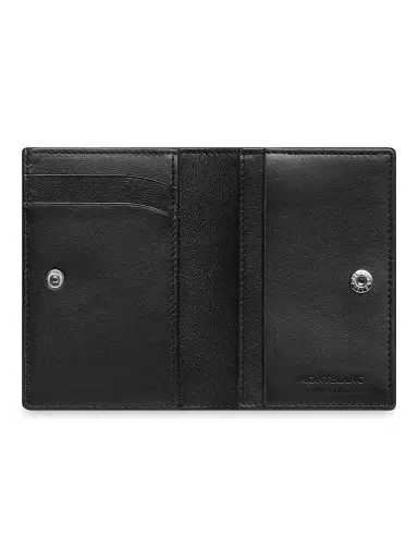 Montblanc Men's Meisterstück Soft Grain Leather Wallet Business Card Holder - Black | Thumbnail 2 Montblanc Men's Meisterstück Soft Grain Leather Wallet Business Card Holder - Black | Thumbnail 2