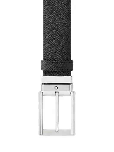 Montblanc Men's Reversible Leather Suede Belt - Black Brown | Thumbnail 2 Montblanc Men's Reversible Leather Suede Belt - Black Brown | Thumbnail 2