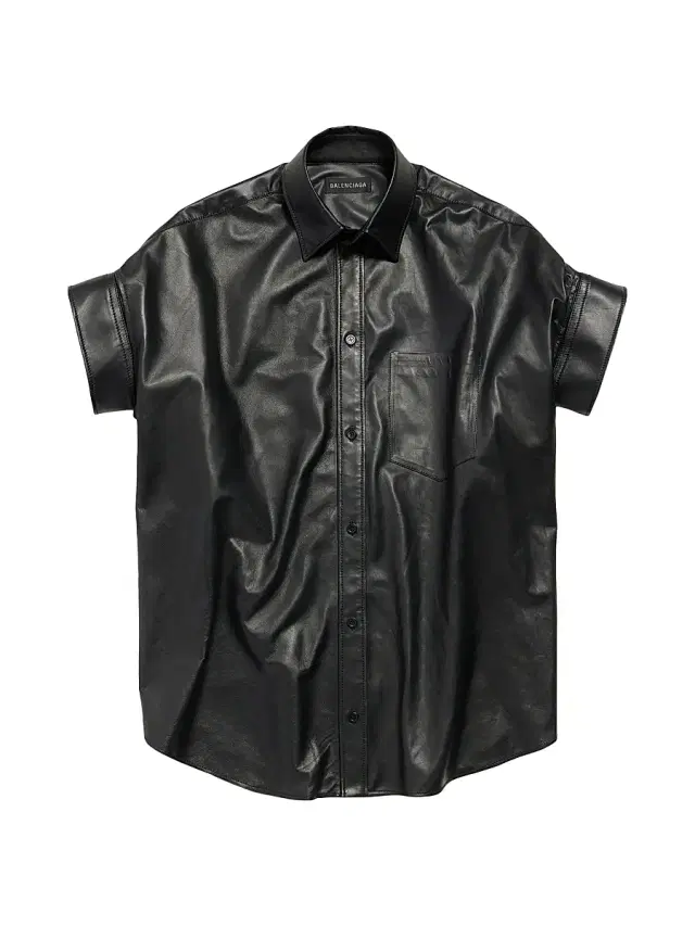 Women's Tucked Sleeves Shirt - Black