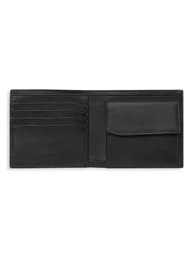Montblanc Men's Meisterstück Leather Bi-Fold Wallet - Black | Thumbnail 2