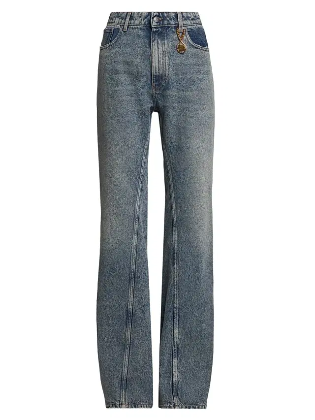 Women's Mid Blue Bootcut-Leg Jeans - Mid Blue