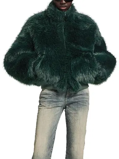 Balenciaga Women's Cropped Jacket - Dark Green - Size Medium | Thumbnail 3 Balenciaga Women's Cropped Jacket - Dark Green - Size Medium | Thumbnail 3
