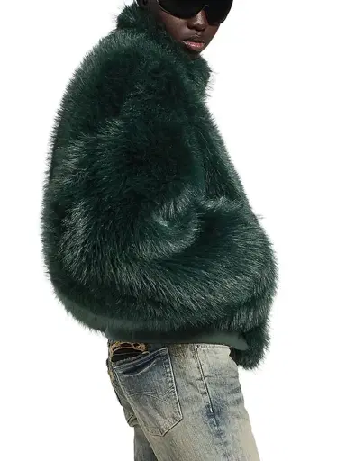 Balenciaga Women's Cropped Jacket - Dark Green - Size Medium | Thumbnail 4 Balenciaga Women's Cropped Jacket - Dark Green - Size Medium | Thumbnail 4