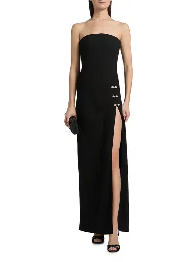 Saloni Women's Souza Strapless Maxi Dress - Black - Size 12 | Thumbnail 3 Saloni Women's Souza Strapless Maxi Dress - Black - Size 12 | Thumbnail 3