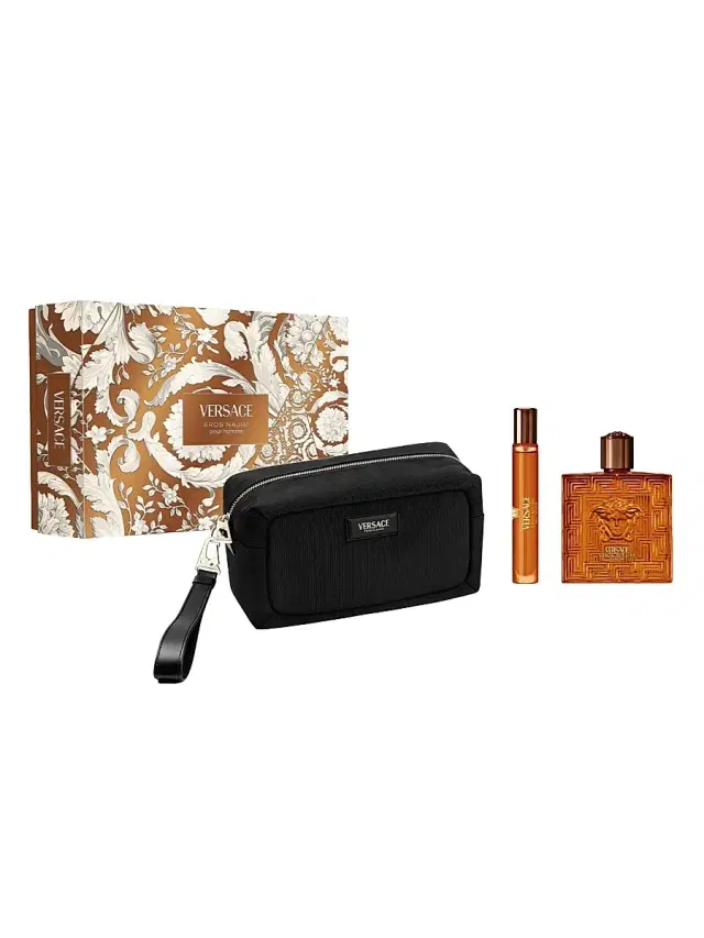 Versace Eros Najim Pour Homme Parfum 3-Piece Gift Set