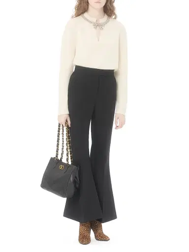 Valentino Garavani Women's Embroidered Wool Jumper - Ivory - Size XS | Thumbnail 7