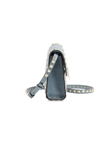 Valentino Garavani Women's Small Rockstud Grainy Calfskin Crossbody Bag - Stone | Thumbnail 3 Valentino Garavani Women's Small Rockstud Grainy Calfskin Crossbody Bag - Stone | Thumbnail 3