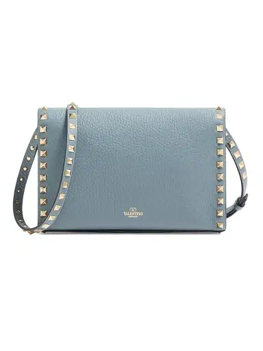 Valentino Garavani Women's Small Rockstud Grainy Calfskin Crossbody Bag - Stone | Thumbnail 4 Valentino Garavani Women's Small Rockstud Grainy Calfskin Crossbody Bag - Stone | Thumbnail 4