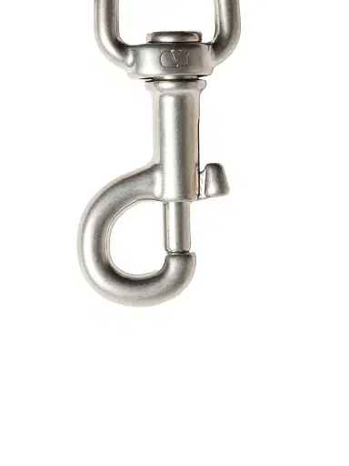 Valentino Garavani Women's VLogo Signature Metal Bag Charm with Key Ring | Thumbnail 3