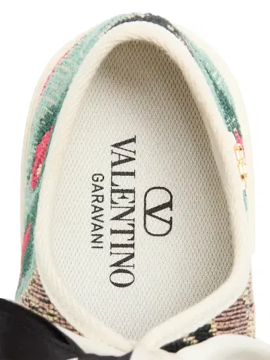 Valentino Women's Ballerina Bay By Bay Sneakers in Jacquard Fabric | Thumbnail 7