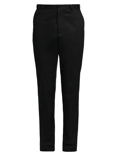 Dolce & Gabbana Men's Gabardine Cotton Straight-Leg Trousers - Nero - Size 38 | Thumbnail 1